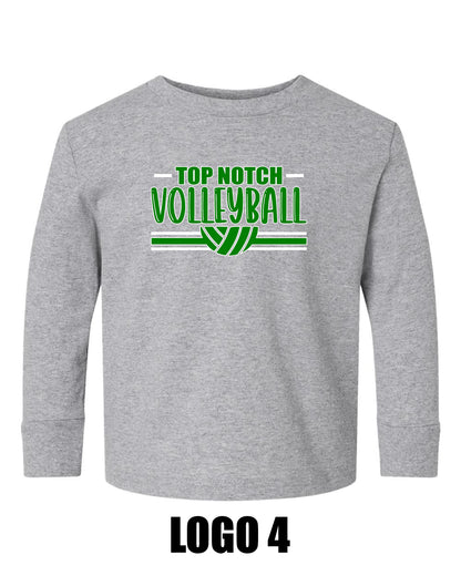 TOP NOTCH VOLLEYBALL Rabbit Skins - Toddler Long Sleeve Cotton Jersey Tee - (P.3311)