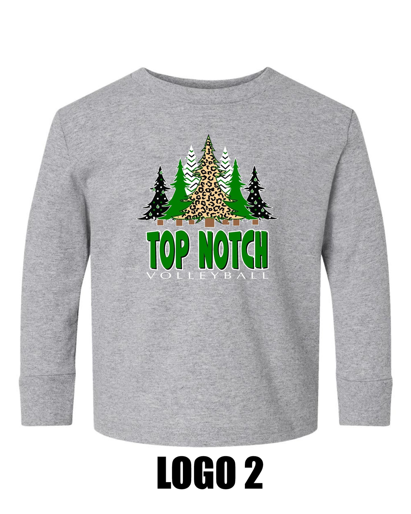 TOP NOTCH VOLLEYBALL Rabbit Skins - Toddler Long Sleeve Cotton Jersey Tee - (P.3311)