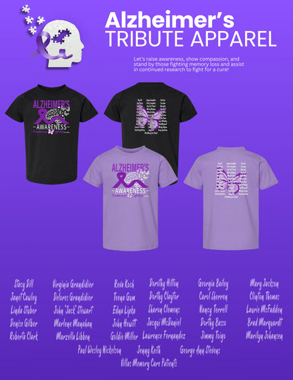 Alzheimer's Disease Awareness Tribute Toddler T-Shirt (P.3321)