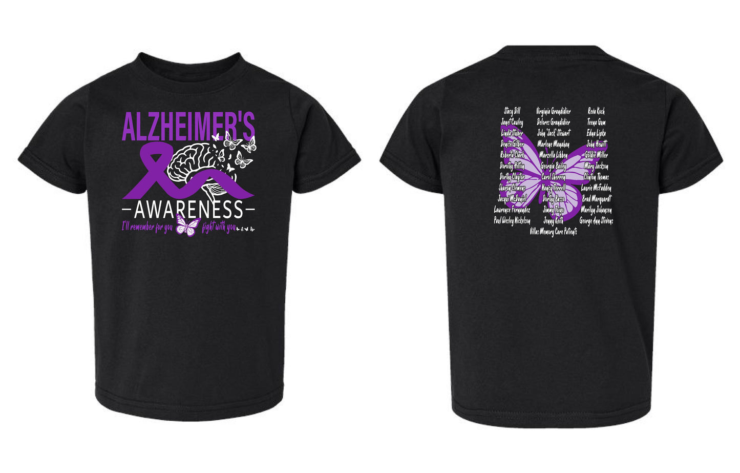Alzheimer's Disease Awareness Tribute Toddler T-Shirt (P.3321)