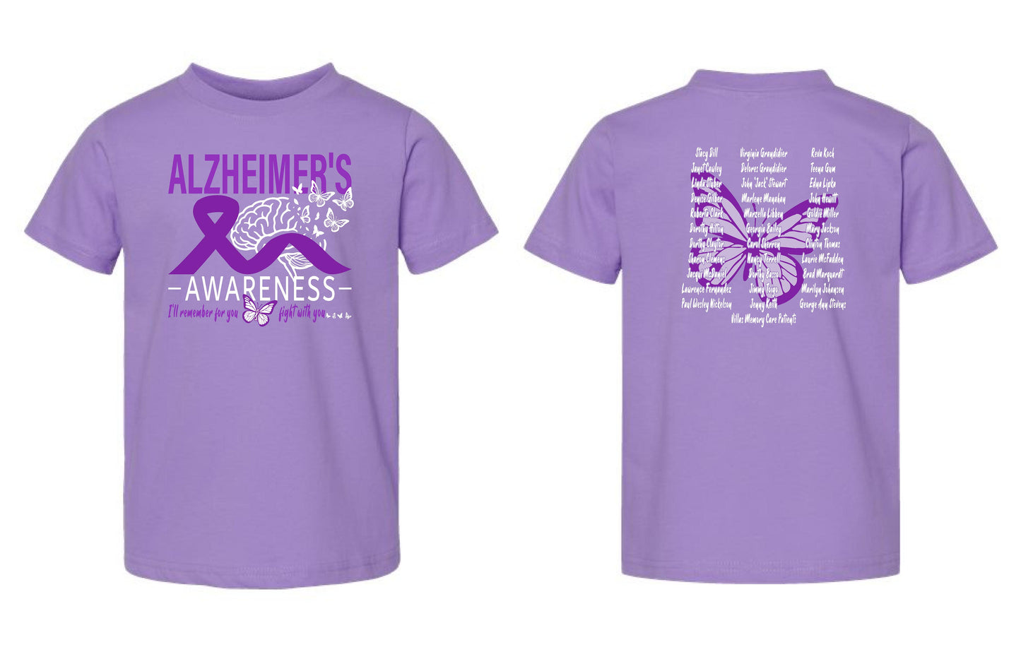 Alzheimer's Disease Awareness Tribute Toddler T-Shirt (P.3321)