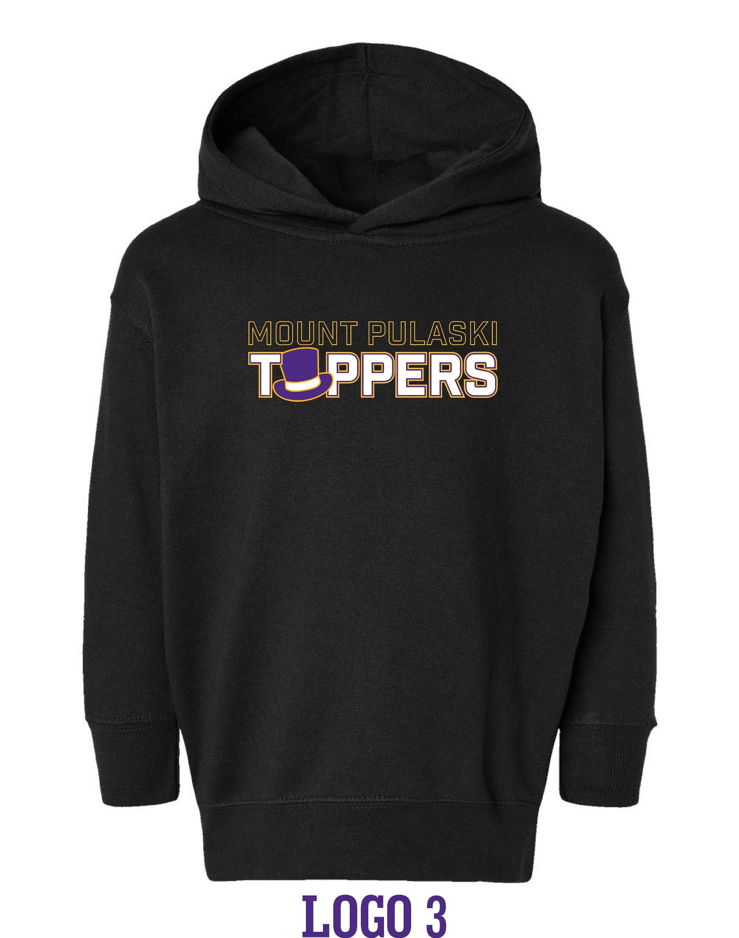Mount Pulaski Toppers Rabbit Skins - Toddler Pullover Fleece Hoodie - (P.3326)