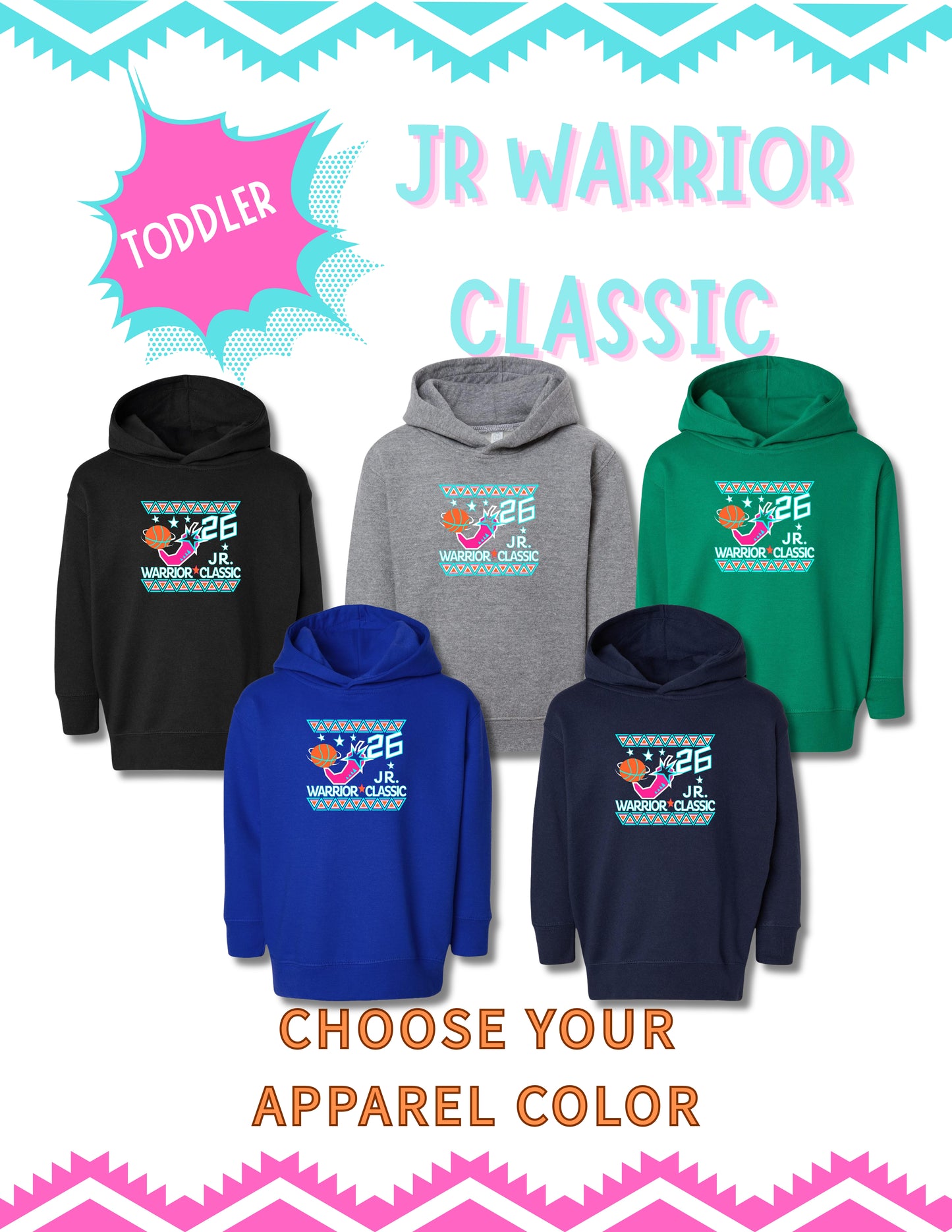 Junior Warrior Classic Rabbit Skins - Toddler Pullover Fleece Hoodie - (P.3326)