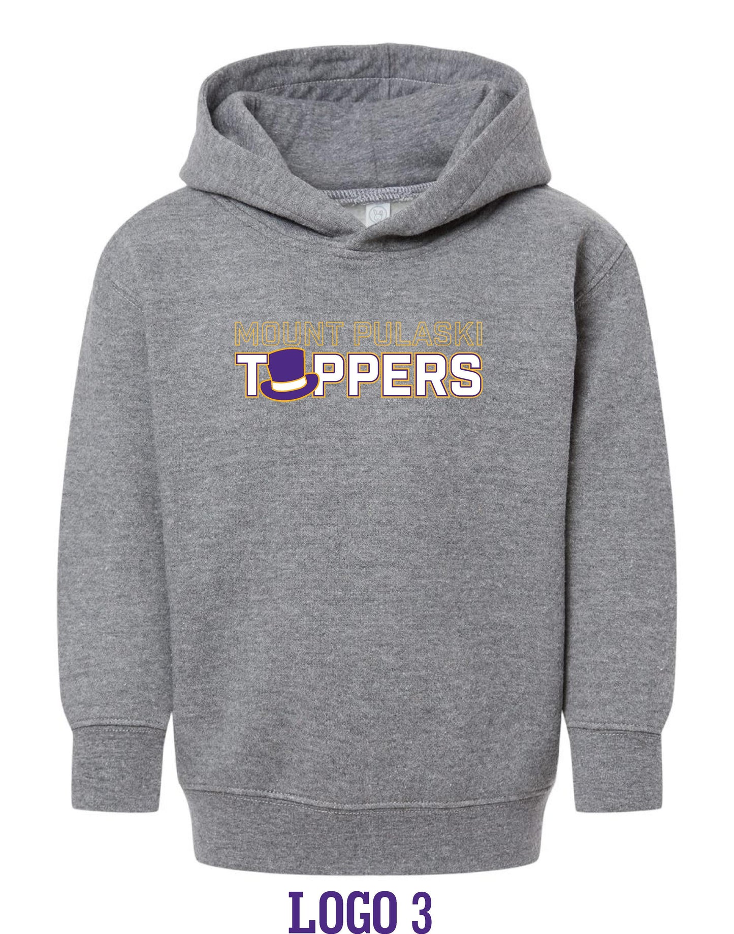 Mount Pulaski Toppers Rabbit Skins - Toddler Pullover Fleece Hoodie - (P.3326)