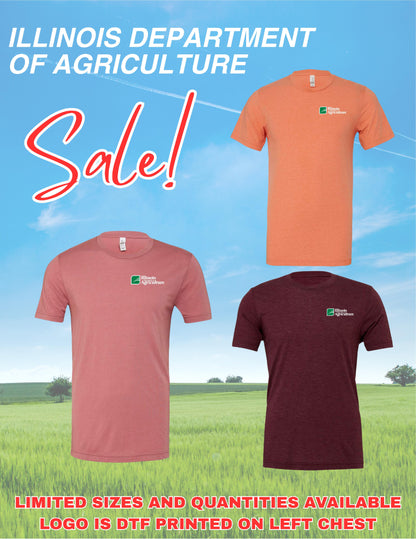 Illinois Department of Agriculture SALE BELLA + CANVAS - Unisex Triblend Tee (P.3413)