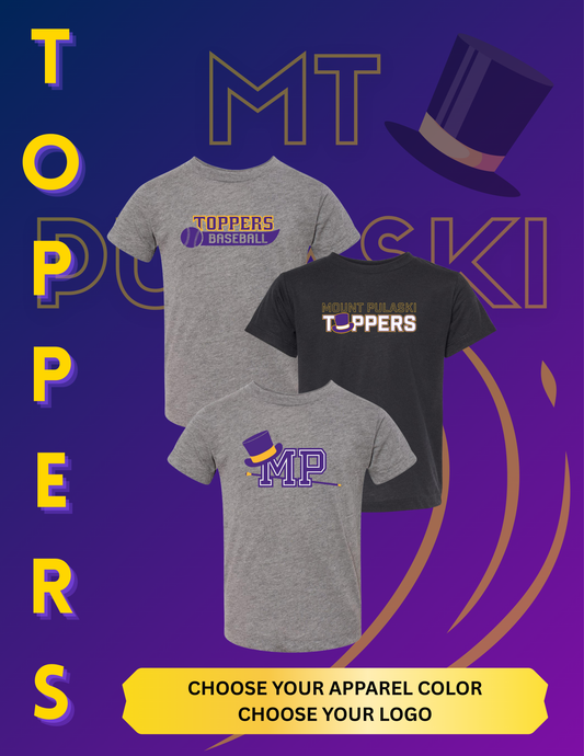 Mount Pulaski Toppers BELLA + CANVAS TEE (P.3413T/3413Y/3413)