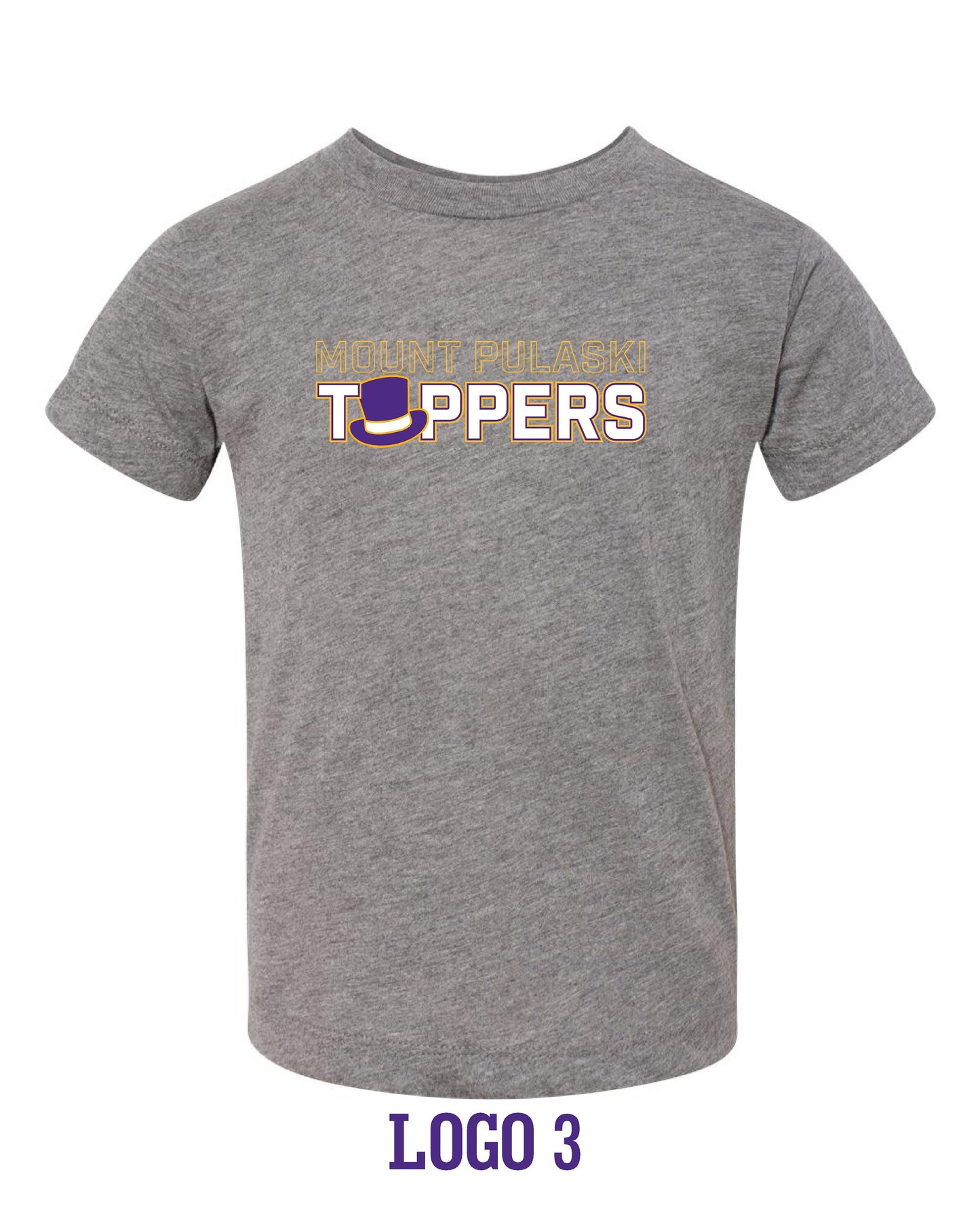 Mount Pulaski Toppers BELLA + CANVAS TEE (P.3413T/3413Y/3413)