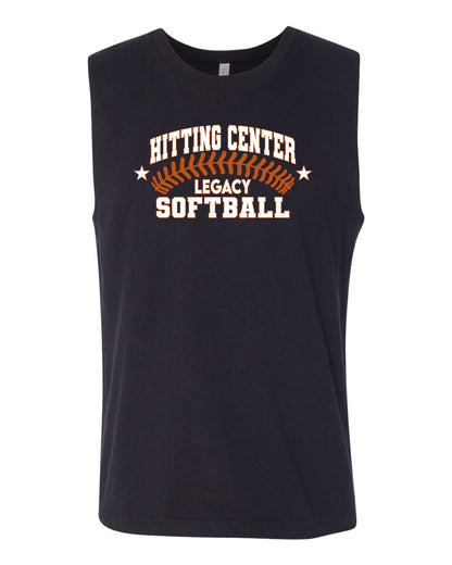 Hitting Center Legacy Softball BELLA + CANVAS UNISEX Jersey Muscle Tank (P.3483)