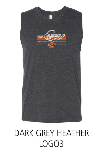 Hitting Center Legacy Softball BELLA + CANVAS UNISEX Jersey Muscle Tank (P.3483)
