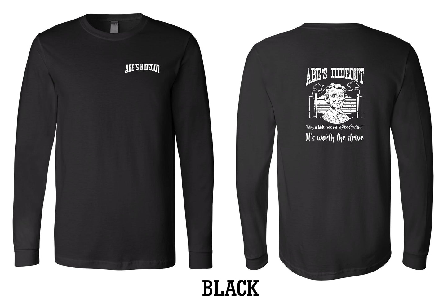 ABE'S HIDEOUT BELLA + CANVAS - Unisex Long Sleeve Tee - (P.3501)
