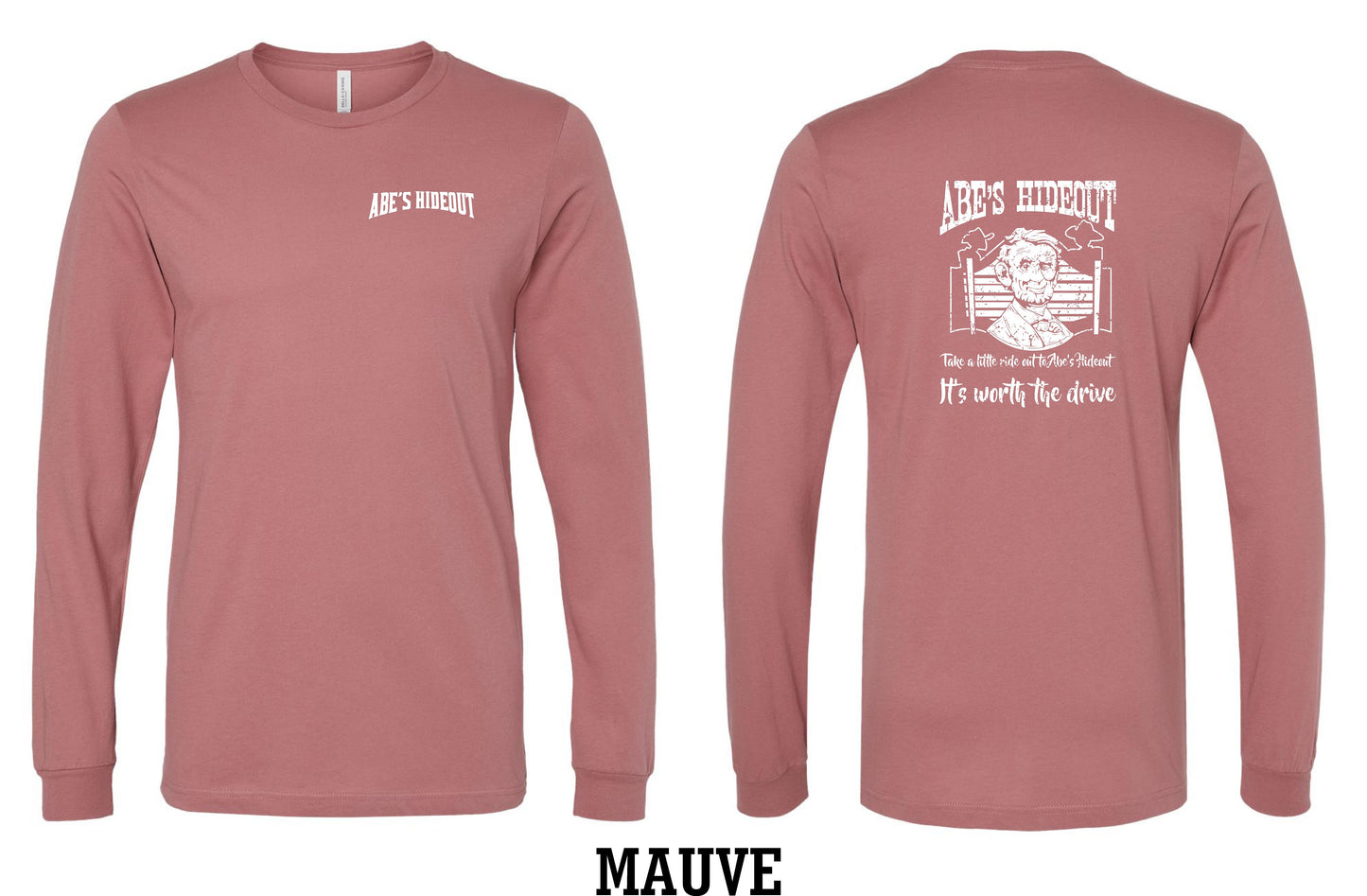 ABE'S HIDEOUT BELLA + CANVAS - Unisex Long Sleeve Tee - (P.3501)
