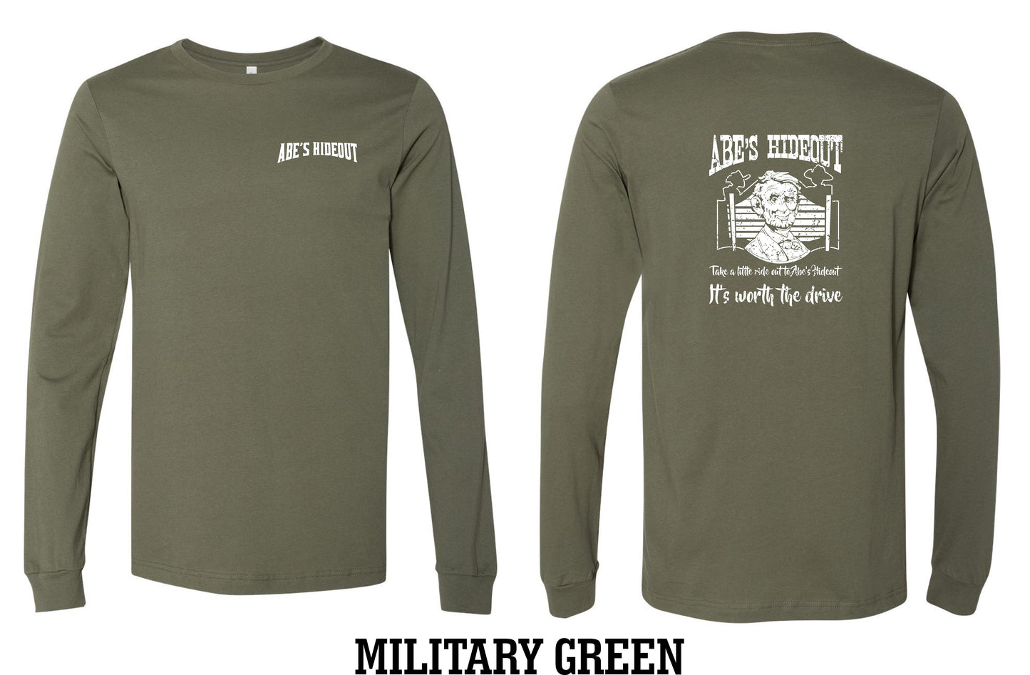 ABE'S HIDEOUT BELLA + CANVAS - Unisex Long Sleeve Tee - (P.3501)