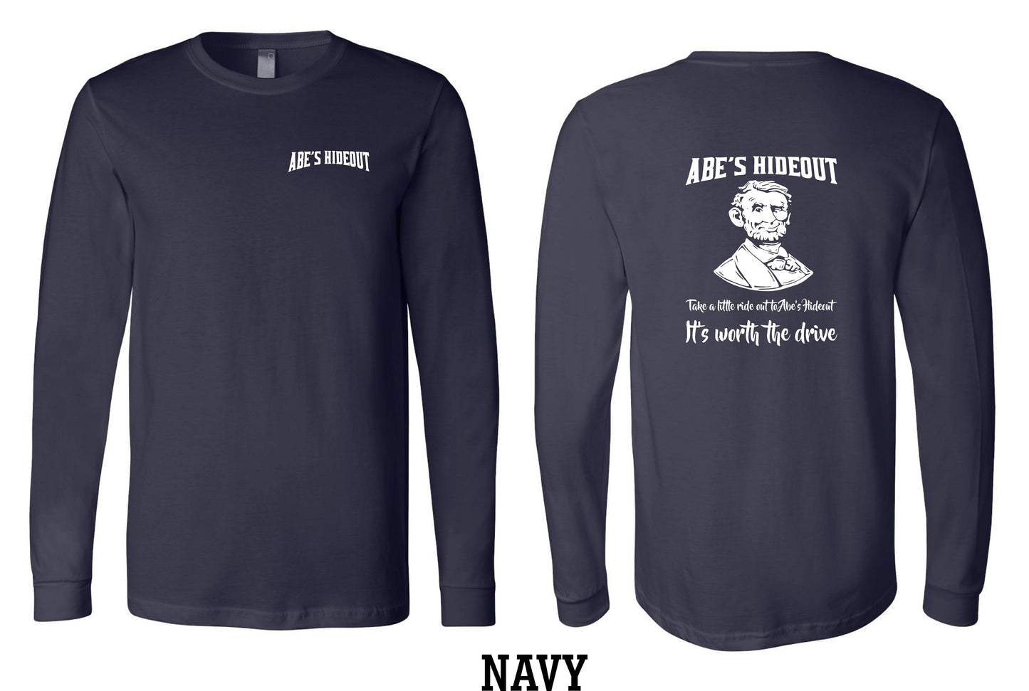 ABE'S HIDEOUT BELLA + CANVAS - Unisex Long Sleeve Tee - (P.3501)