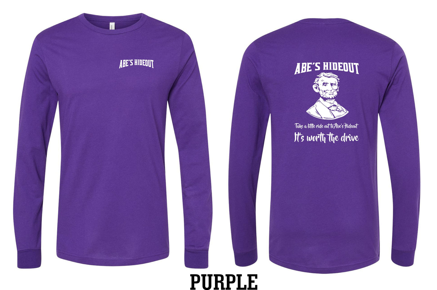 ABE'S HIDEOUT BELLA + CANVAS - Unisex Long Sleeve Tee - (P.3501)