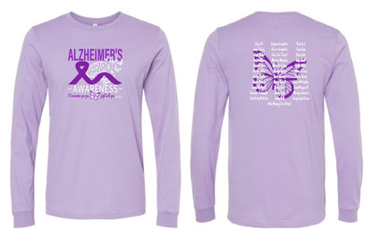 Alzheimer's Disease Awareness Tribute Bella + Canvas - Jersey Long Sleeve Tee (P. 3501)