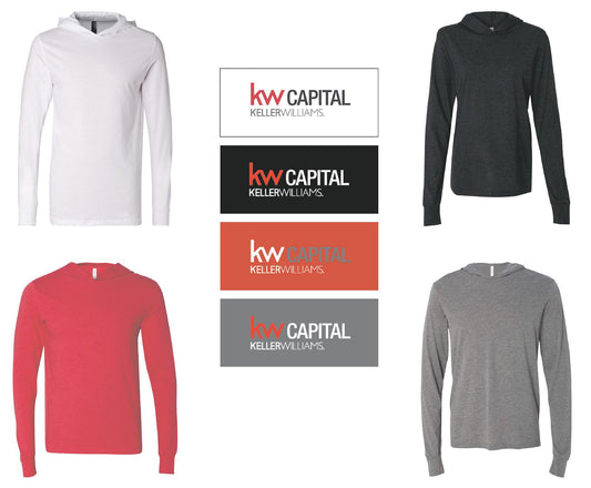 KW CAPITAL BELLA + CANVAS - Jersey Hooded Long Sleeve Tee - (E.3512)