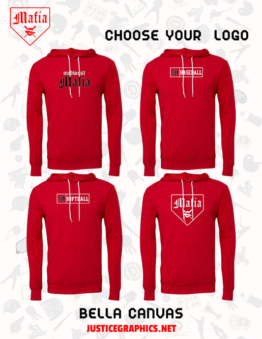 MAFIA BASEBALL/SOFTBALL BELLA + CANVAS - Sponge Fleece Hoodie (P.3719)