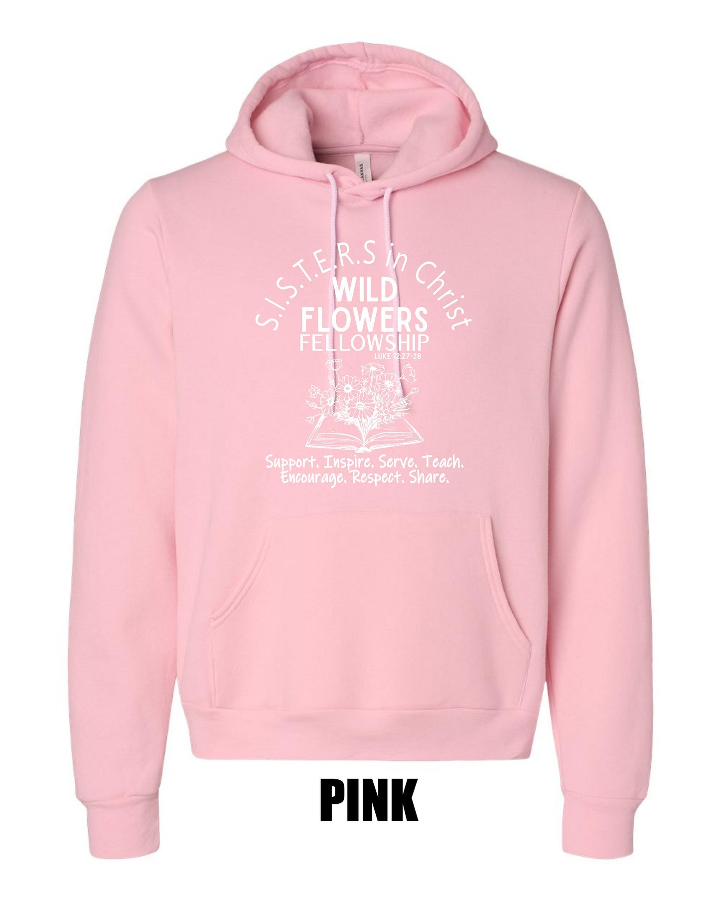 Wild Flowers Fellowship BELLA + CANVAS - Sponge Fleece Hoodie (P.3719)