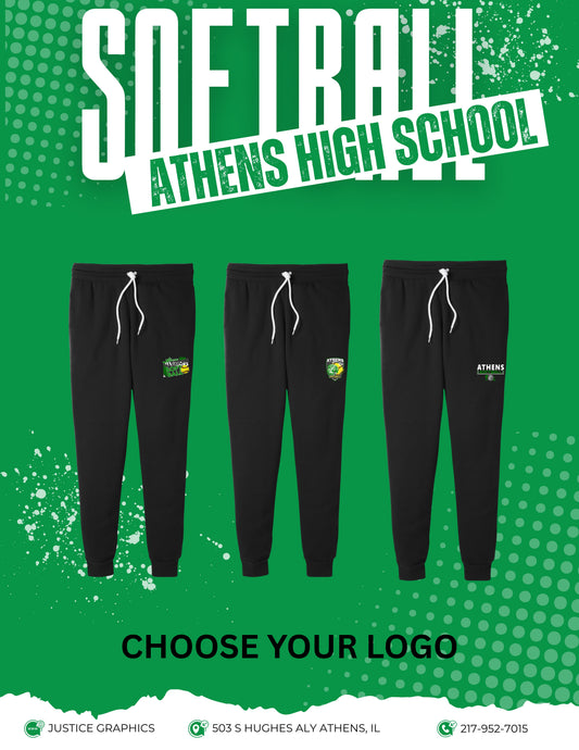Athens High School Softball BELLA + CANVAS - Sponge Fleece Jogger Sweatpants - (P.3727)