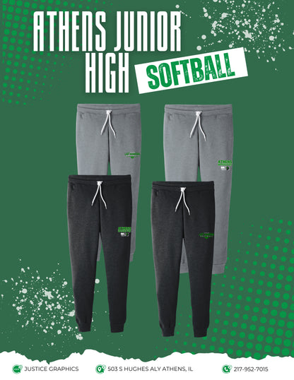 ATHENS JUNIOR HIGH SOFTBALL BELLA + CANVAS - Sponge Fleece Jogger Sweatpants - (P.3727)