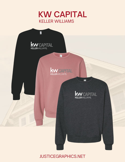 KW CAPITAL BELLA + CANVAS - Sponge Fleece Classic Crewneck Sweatshirt  (P.3911)