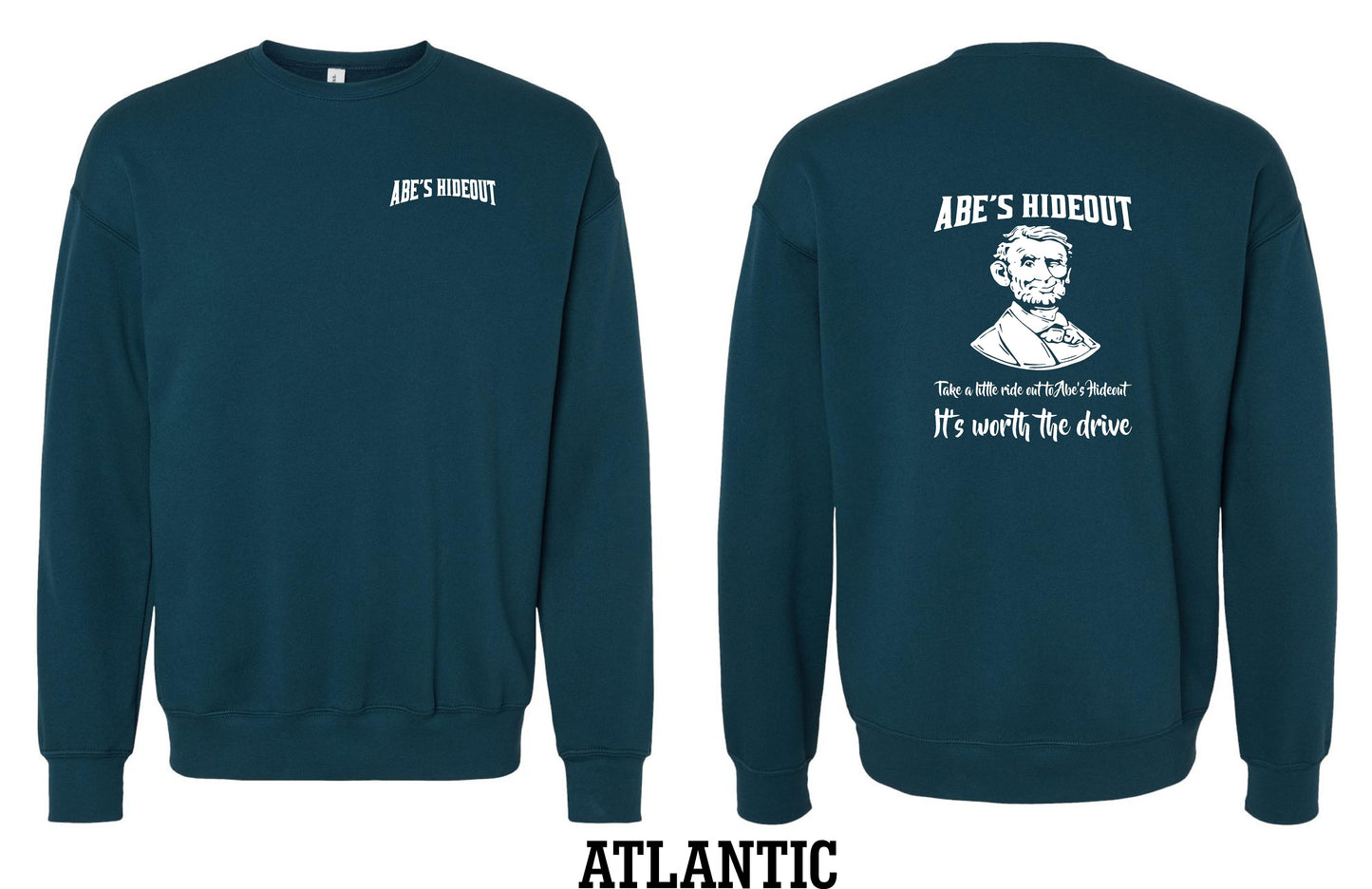 ABE'S HIDEOUT BELLA + CANVAS - Unisex Sponge Fleece Drop Shoulder Crewneck Sweatshirt - (P.3945)
