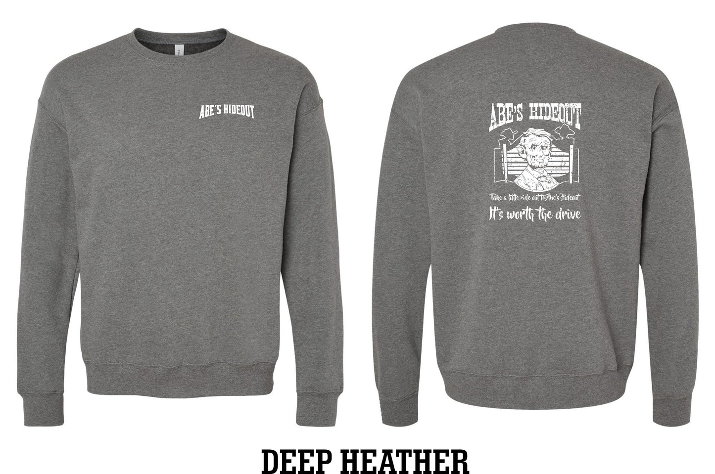 ABE'S HIDEOUT BELLA + CANVAS - Unisex Sponge Fleece Drop Shoulder Crewneck Sweatshirt - (P.3945)