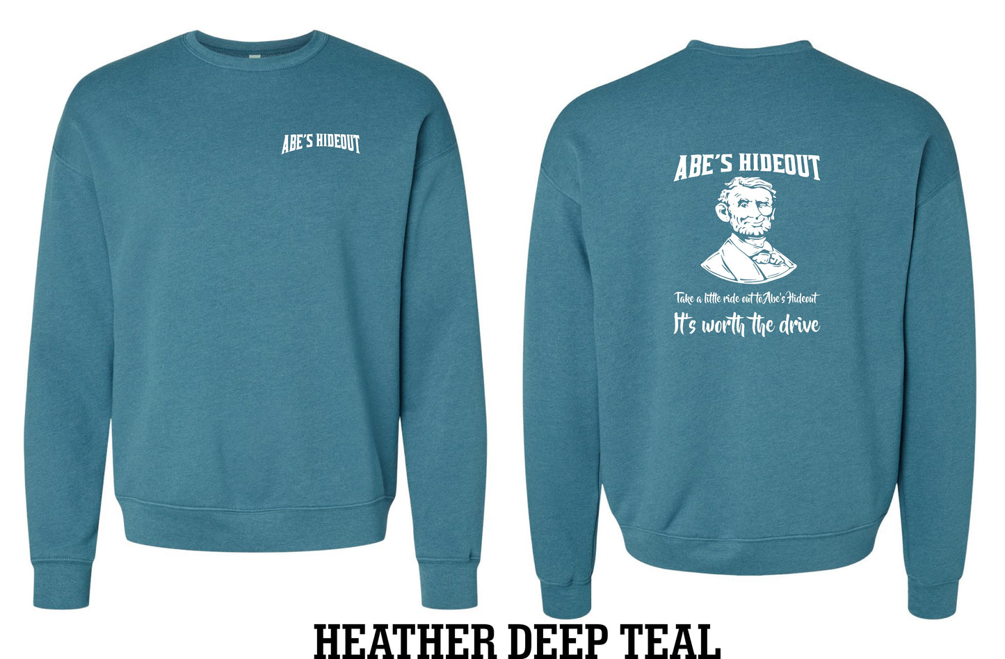 ABE'S HIDEOUT BELLA + CANVAS - Unisex Sponge Fleece Drop Shoulder Crewneck Sweatshirt - (P.3945)