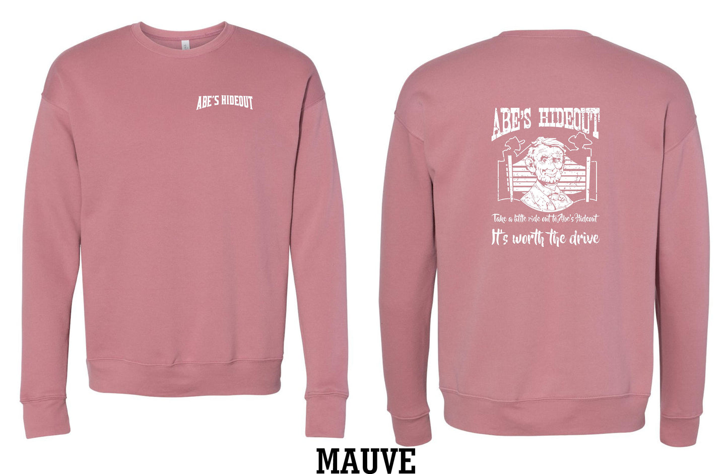 ABE'S HIDEOUT BELLA + CANVAS - Unisex Sponge Fleece Drop Shoulder Crewneck Sweatshirt - (P.3945)