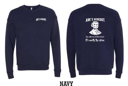 ABE'S HIDEOUT BELLA + CANVAS - Unisex Sponge Fleece Drop Shoulder Crewneck Sweatshirt - (P.3945)