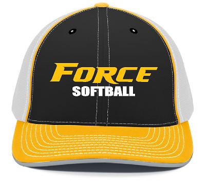 CENTRAL IL LADY FORCE SOFTBALL PREMIUM M2 PERFORMANCE TRUCKER FLEXFIT® CAP (E. 404M)