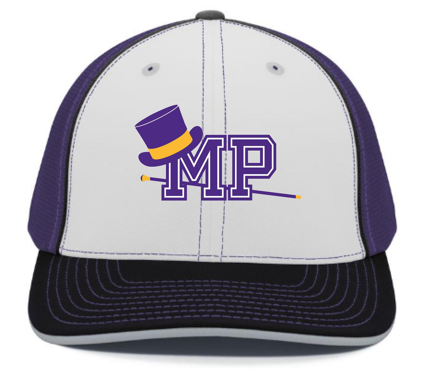 Mount Pulaski Toppers PREMIUM M2 PERFORMANCE TRUCKER FLEXFIT® CAP (E. 404M)