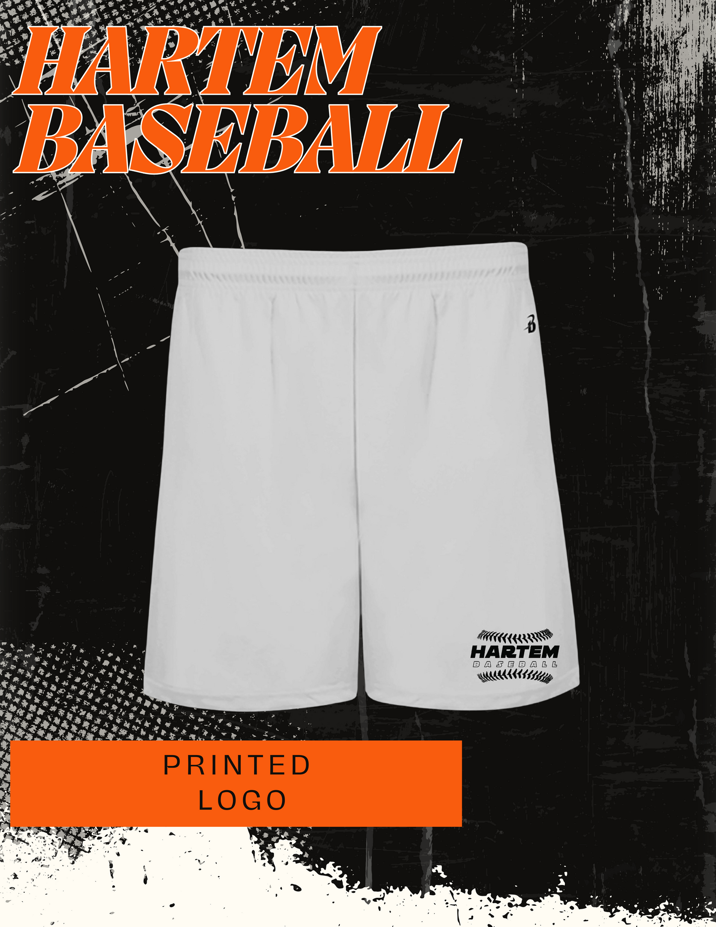 Hartem Baseball Men's B-Core 5" Pocketed Shorts  (P.4146)