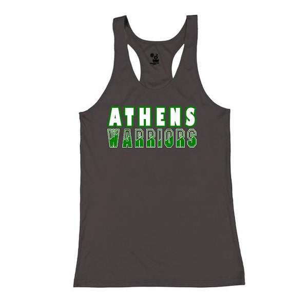 Athens Warriors Women's Loose Racerback Tank (P.4166)