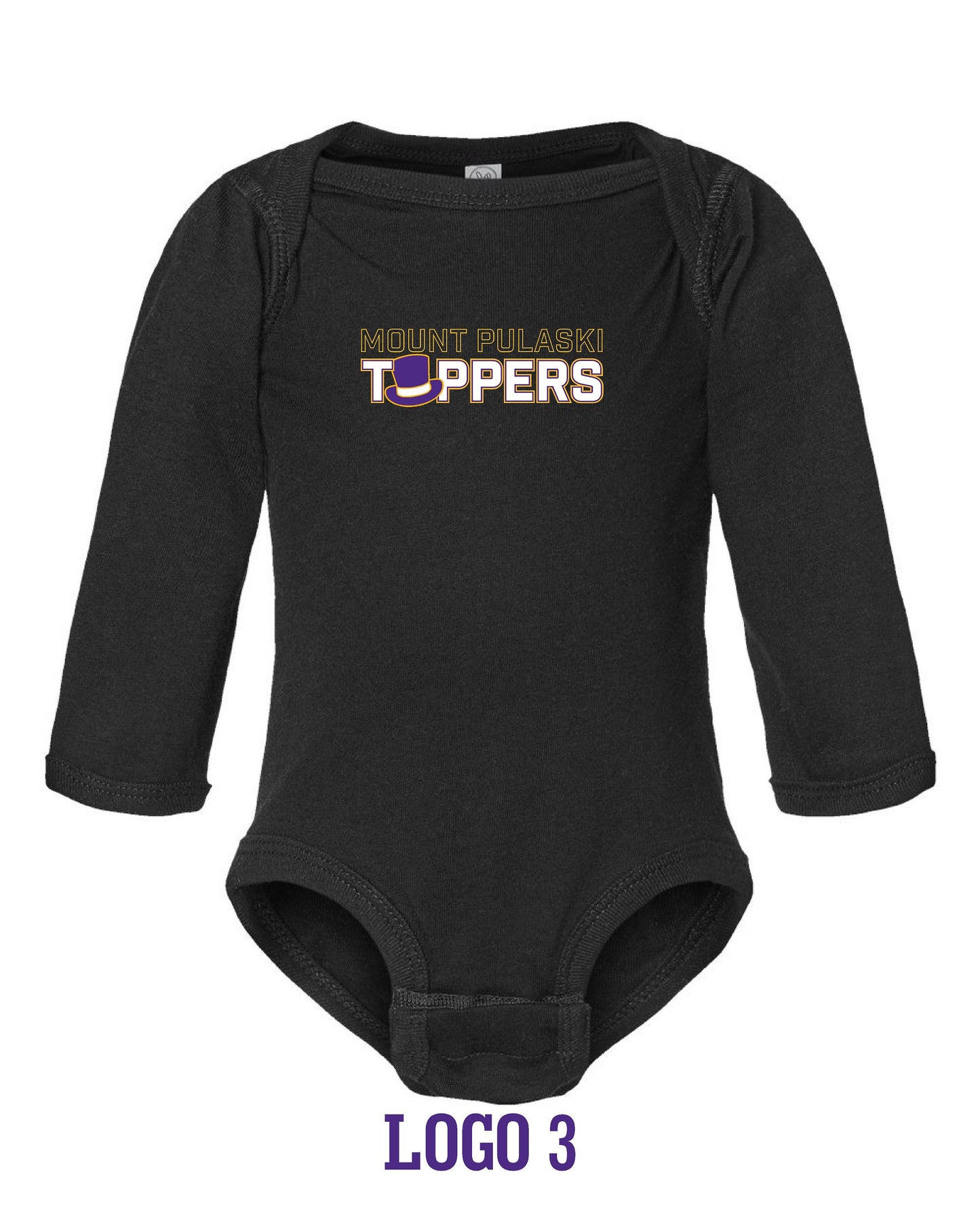 Mount Pulaski Toppers Infant Fine Jersey Long Sleeve Bodysuit (P.4421)