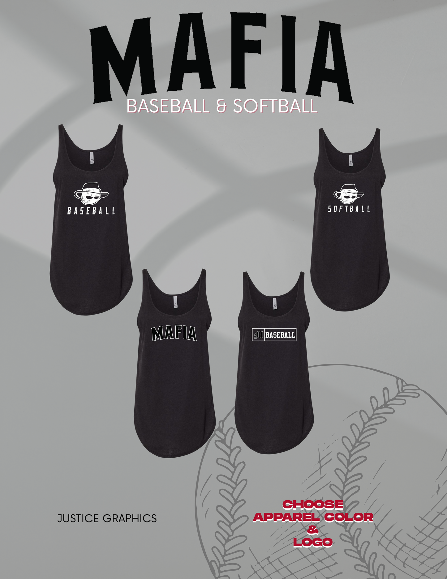 MAFIA BASEBALL/SOFTBALL Next Level - Women's Festival Tank (P.5033)
