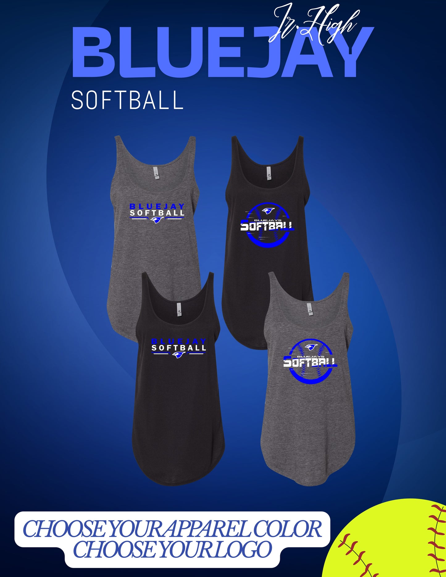 Porta Jr. High Softball Next Level - Women's Festival Tank (P.5033)