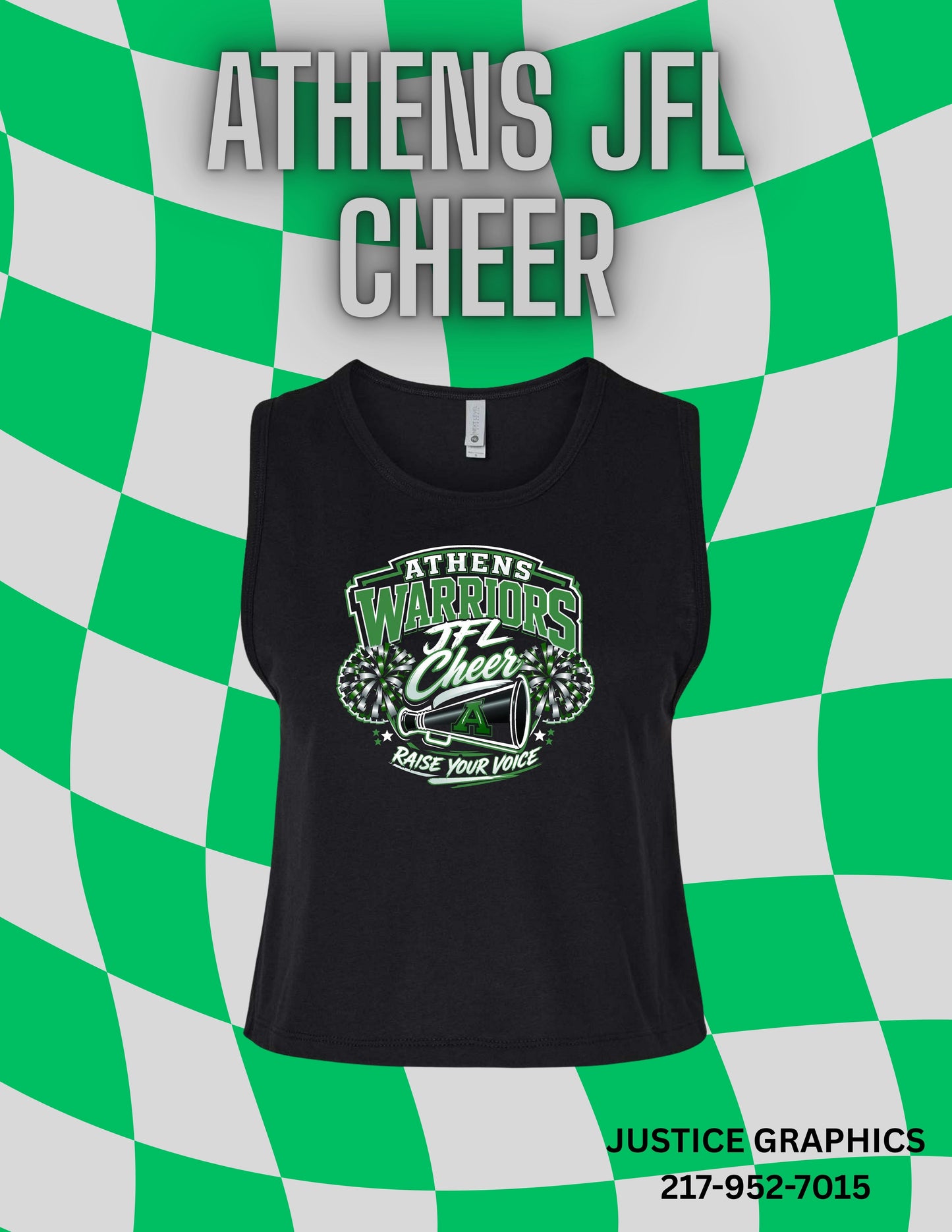 Athens JFL Cheer Next Level Women's Festival Crop Tank (P.5083)