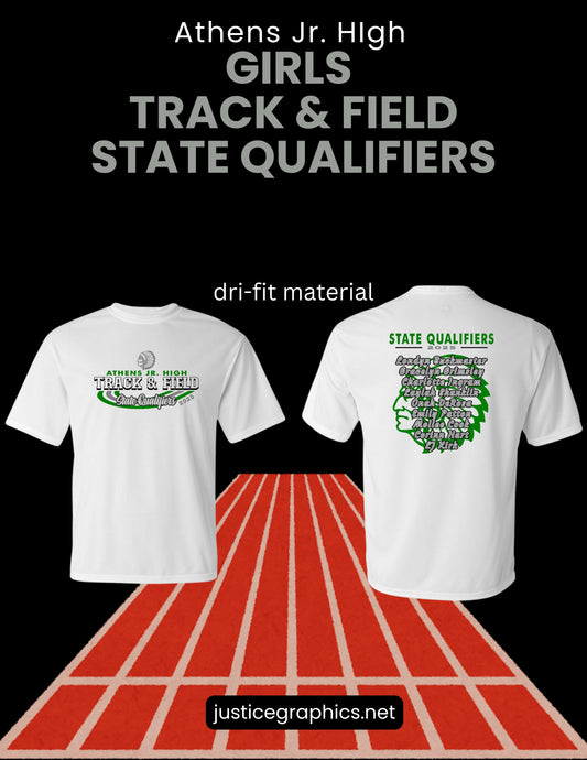 AJHS GIRLS TRACK & FIELD STATE QUALIFIERS UNISEX Performance T-Shirt (P.5100/5200)