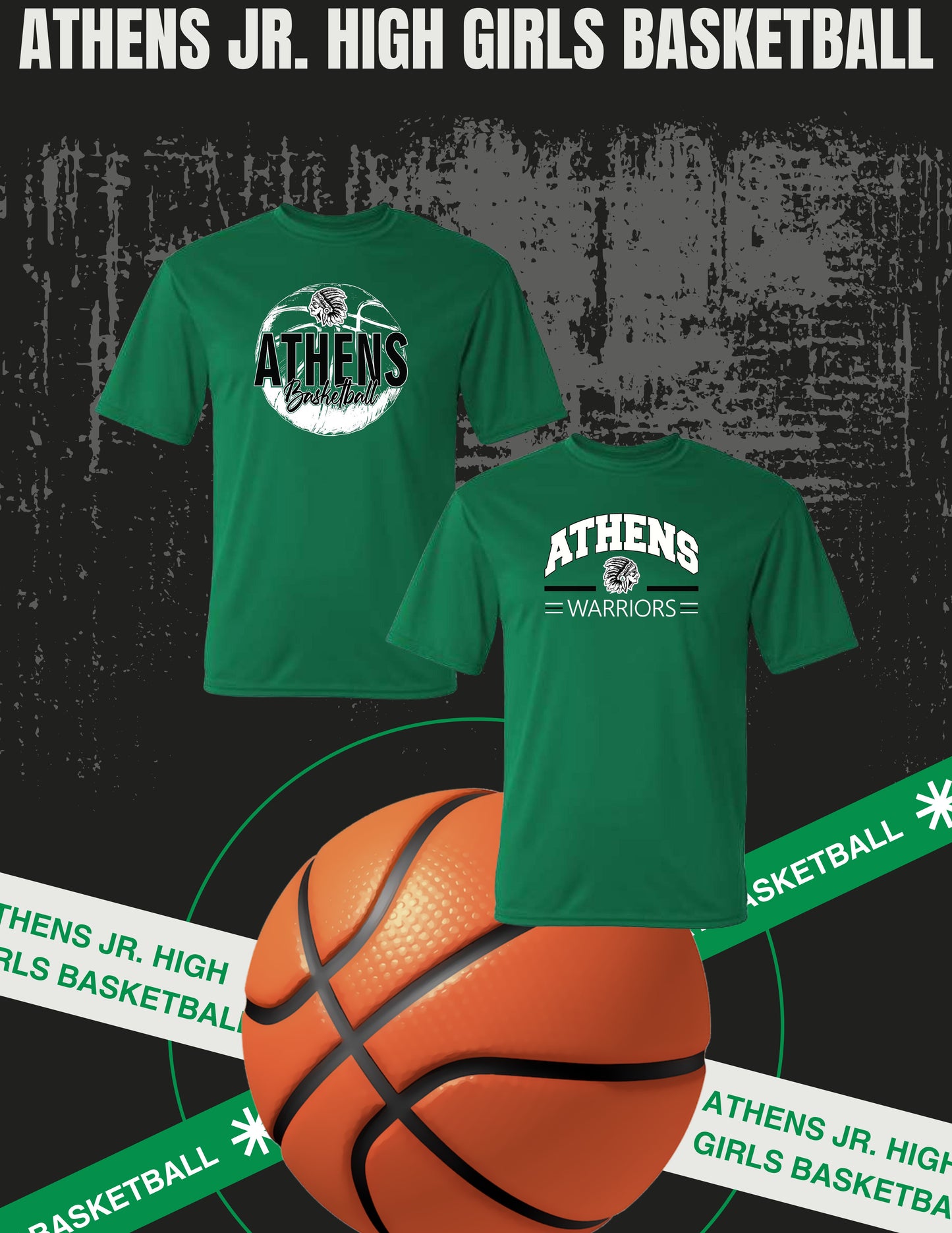 ATHENS JR. HIGH GIRLS BASKETBALL Dri-Fit T-Shirt (P.5100/5200)