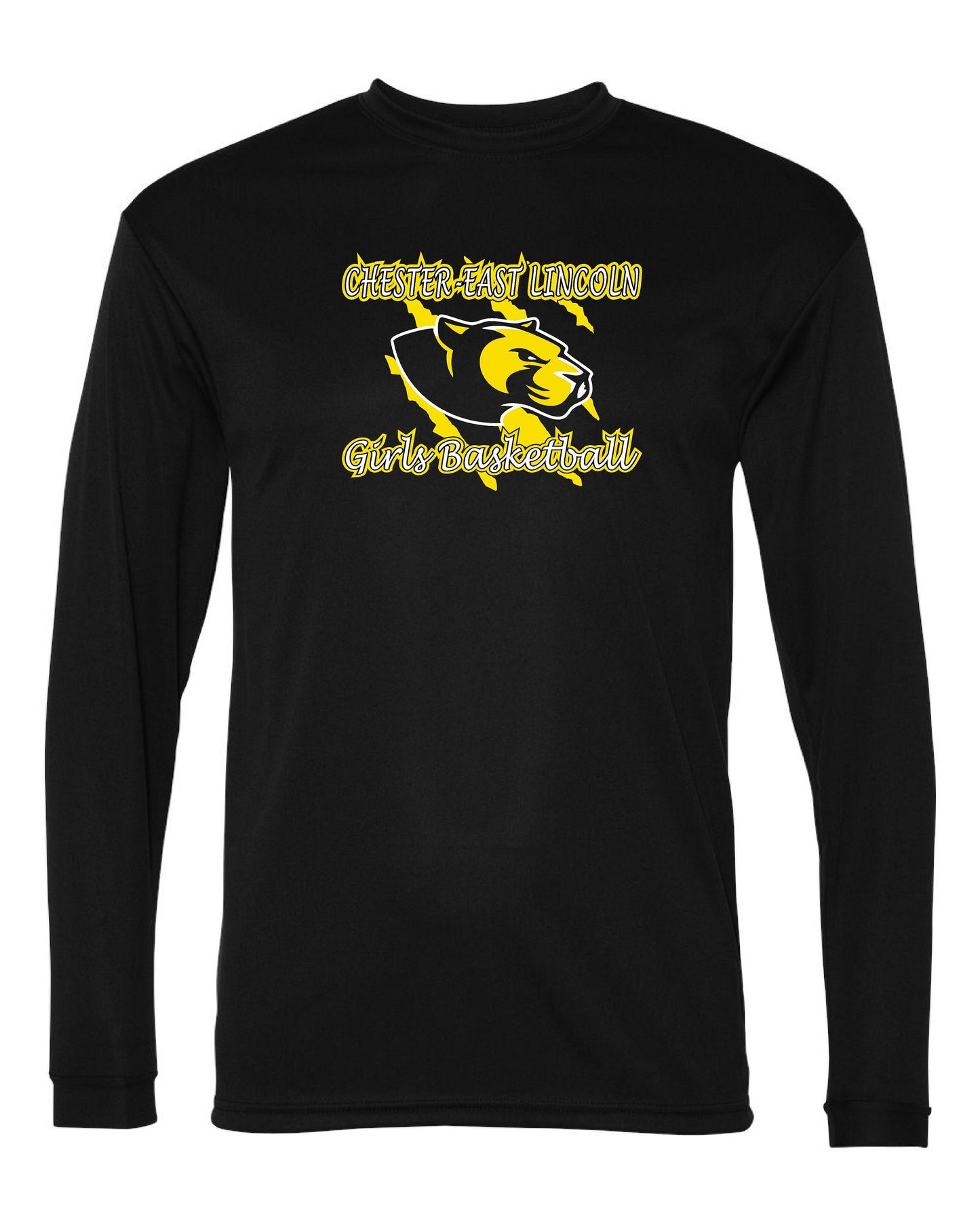 Chester-East Lincoln Jr. High Girls Basketball  Performance Long Sleeve T-Shirt - (P.5104/5204)