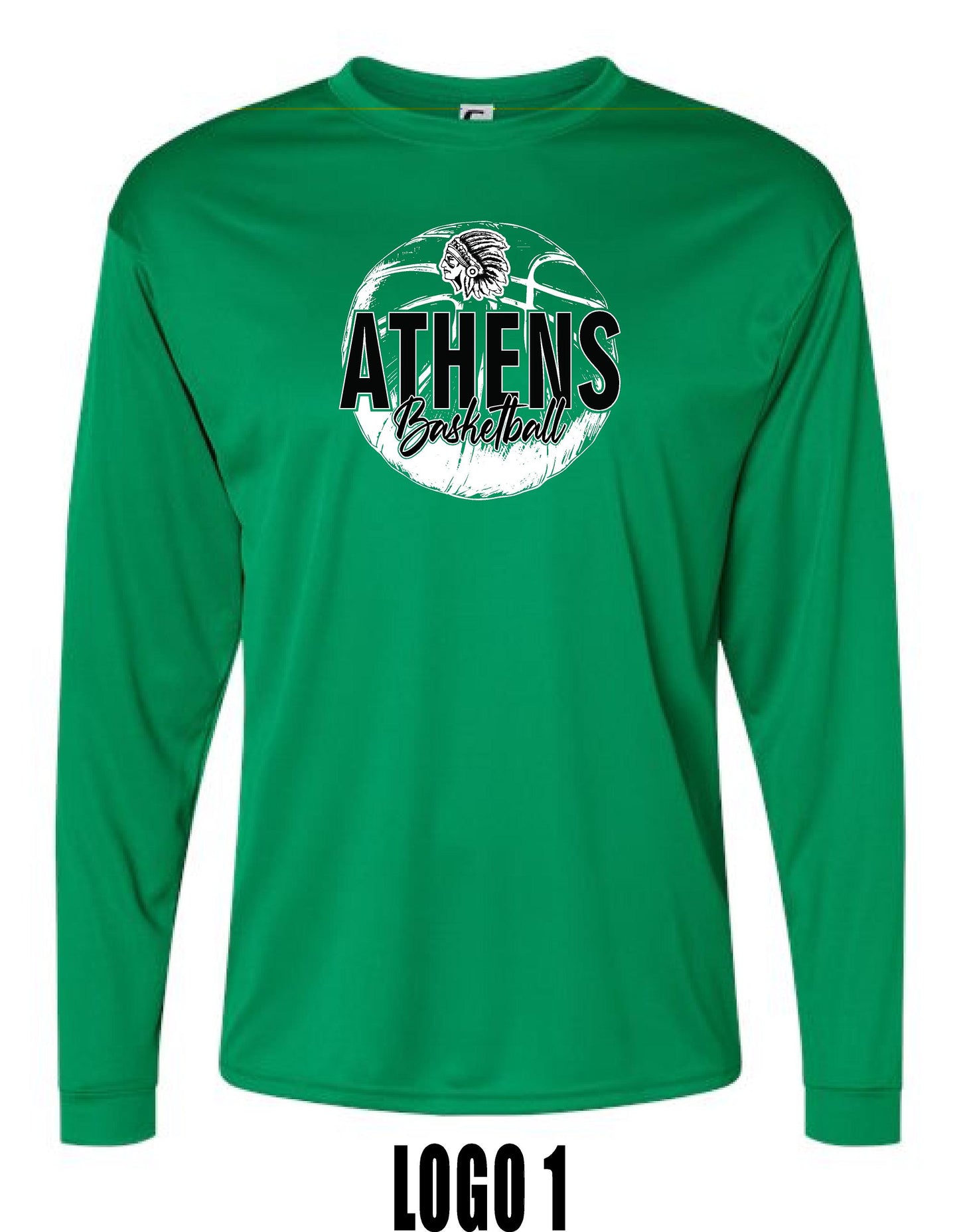 ATHENS JR. HIGH GIRLS BASKETBALL Performance Long Sleeve T-Shirt - (P.5104/5204)