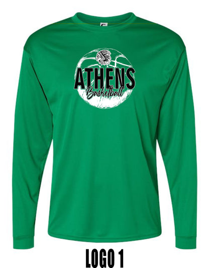 ATHENS JR. HIGH GIRLS BASKETBALL Performance Long Sleeve T-Shirt - (P.5104/5204)