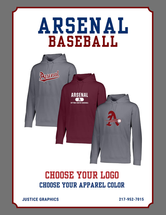Arsenal Baseball Wicking Fleece Hoodie (P.5505)