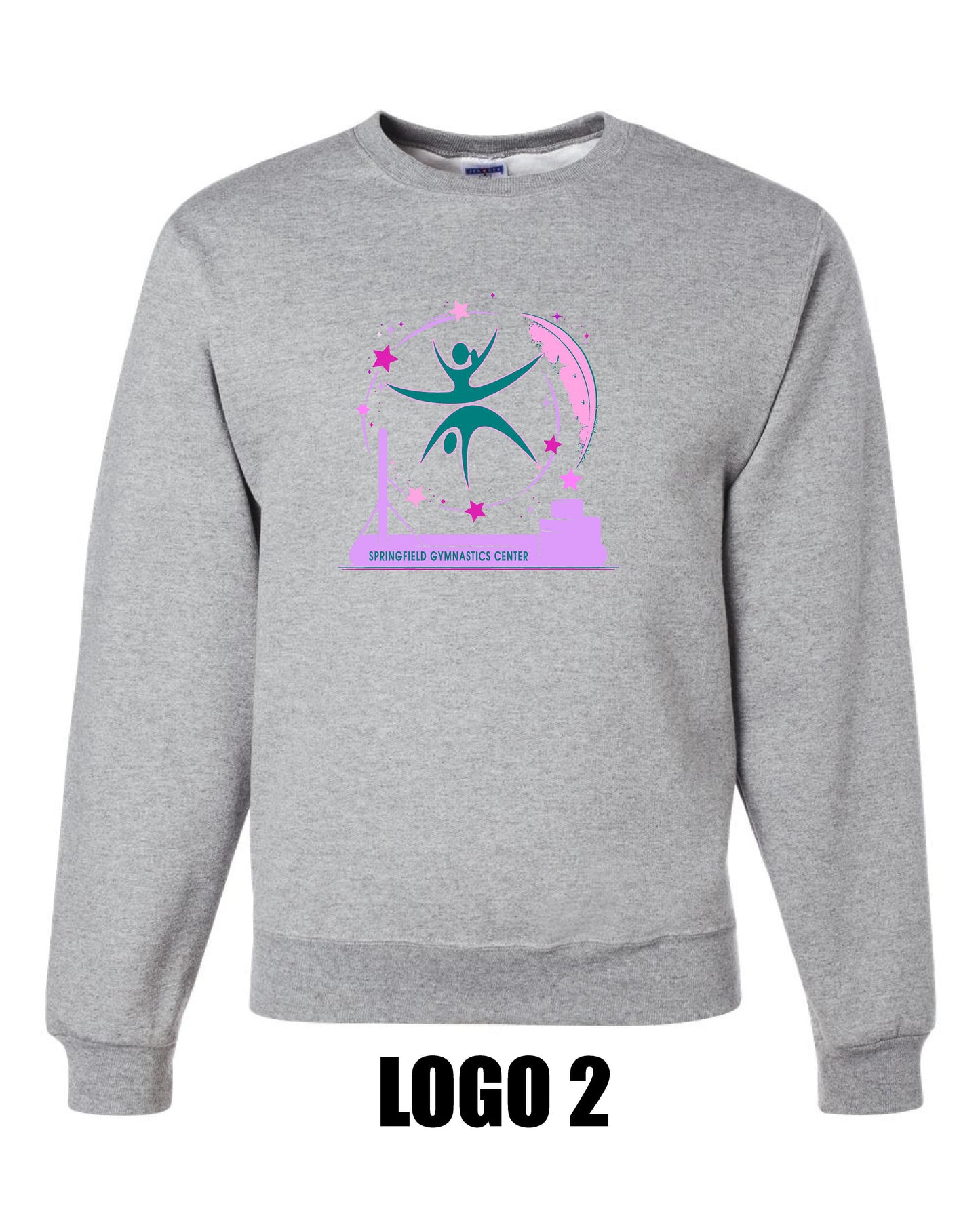 SPRINGFIELD GYMNASTICS CENTER UNISEX CREW SWEATSHIRT (P.562MR/562BR)