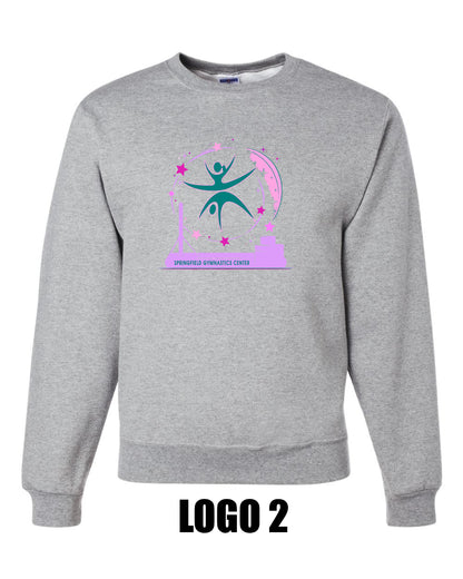 SPRINGFIELD GYMNASTICS CENTER UNISEX CREW SWEATSHIRT (P.562MR/562BR)