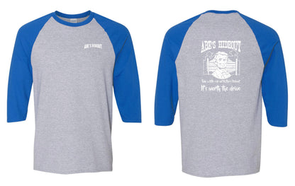 ABE'S HIDEOUT GILDAN BASEBALL SHIRT (P.5700)