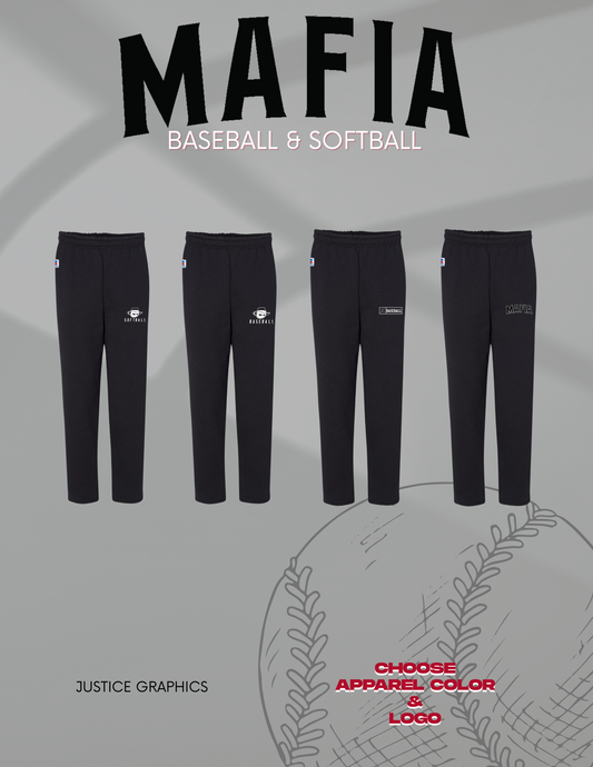 MAFIA BASEBALL/SOFTBALL Dri-Power® Open Bottom Pocket Sweatpant (P.596HBM)