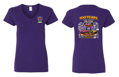 25TH ANNUAL ROUTE 66 MOTHER ROAD FESTIVAL 2026 WOMENS V-NECK T-SHIRT (P.5V00L)