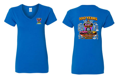 25TH ANNUAL ROUTE 66 MOTHER ROAD FESTIVAL 2026 WOMENS V-NECK T-SHIRT (P.5V00L)